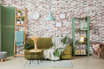 Fototapeta premium Interior of modern comfortable living room