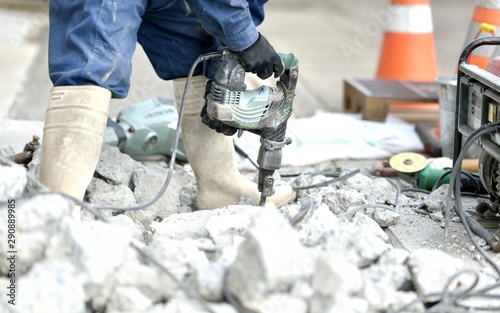 建設工事 工事中 道路工事wall Mural Wallpaper Murals Godfather