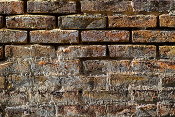 Naklejka premium Brick wall. Brick background.