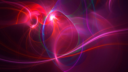 3D rendering multicolored abstract fractal