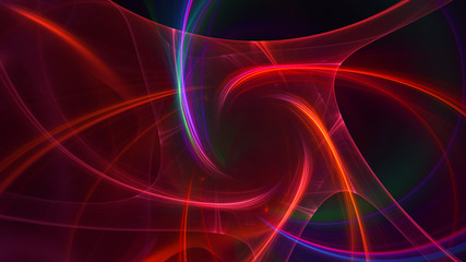 3D rendering multicolored abstract fractal