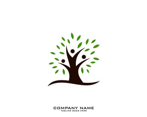 Obraz premium Tree vector icon. logo design elements.