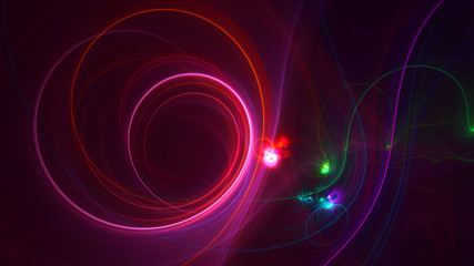 3D rendering multicolored abstract fractal