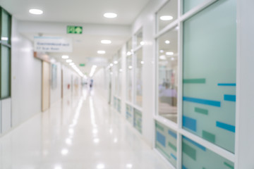 Abstract blur of beautiful hospital and clinic interior for background - 290892191