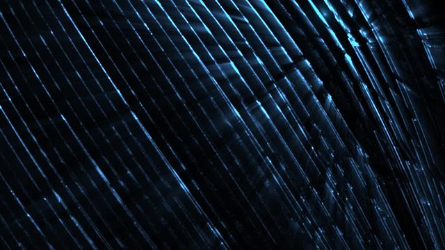 Blue digital technology particles on black background (Looping) 