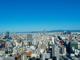 Fototapeta na wymiar 大阪駅前第3ビル 33階東側の眺望