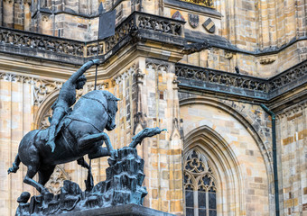 Arrchitectural fragment on Prague castle