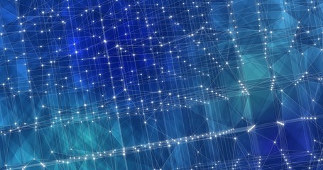 Background Abstract Dynamic Plexus Futuristic Technology. 3d render