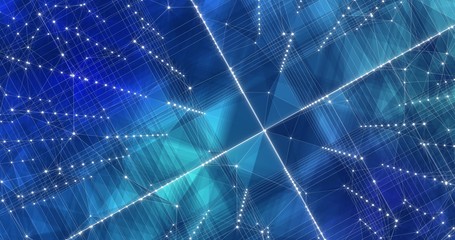 Background Abstract Dynamic Plexus Futuristic Technology. 3d render