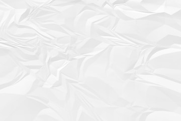 crumpled white paper background close up