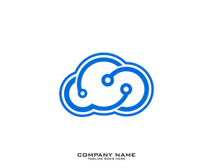 Cloud logo template vector illustration design icon