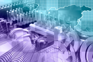 Electronic device, buildings and map