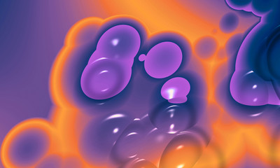 Beautiful abstract background for art projects, cards, business, posters. 3D illustration, computer-generated fractal