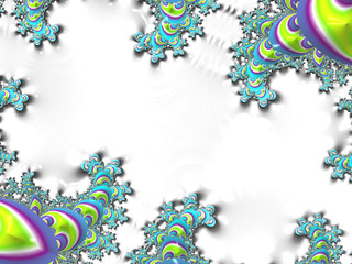 Beautiful abstract flower for art projects, cards, business, posters. 3D illustration, computer-generated fractal