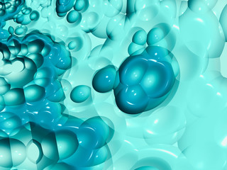 Beautiful abstract background for art projects, cards, business, posters. 3D illustration, computer-generated fractal