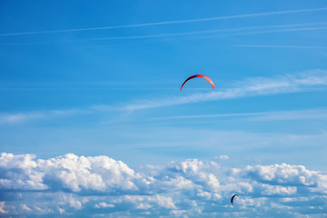a kite above the clouds