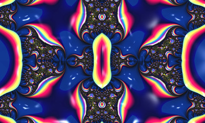 Beautiful abstract background for art projects, cards, business, posters. 3D illustration, computer-generated fractal