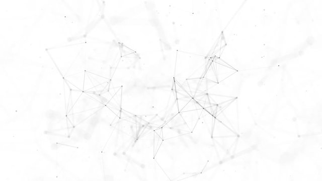 Plexus abstract network growing network of connected lines and dots. Communications, technology, internet, social media Loop Aniamtion Background