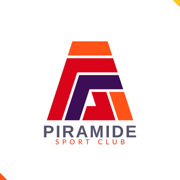 Minimalist paralel line. Vector logo template for sport and adventure club.