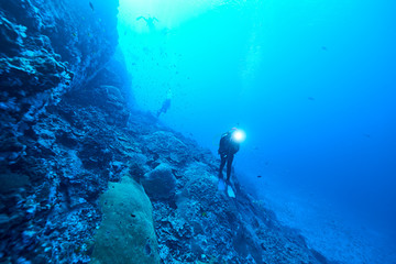 Fototapeta na wymiar scuba diving