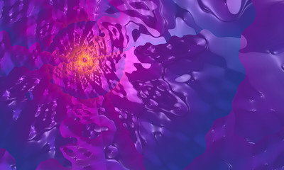 Fototapeta na wymiar Abstract sea wave. 3D illustration, computer-generated fractal