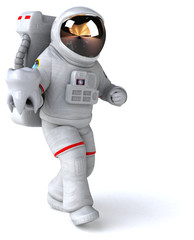 Naklejka premium Fun astronaut - 3D Illustration