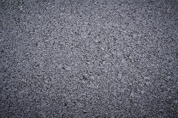 close up of new asphalt road texture 