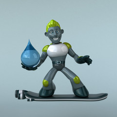 Green Robot - 3D Illustration