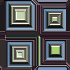3D Hi-tech metallic seamless background tile