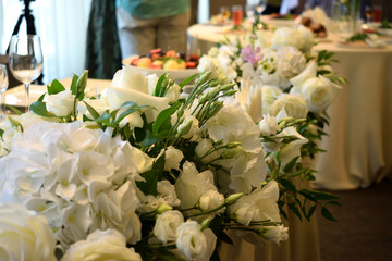 table decoration newlyweds