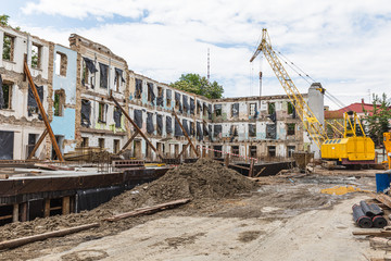 Demolition of an old building