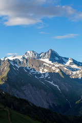 Grossglockner mountain in the evening