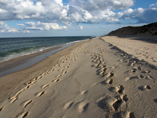 Cape Cod, USA: menschenleerer Strand bei Wellfleet