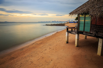 Asian tropical beach paradise in Thailand