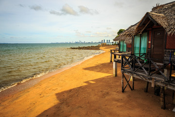 Asian tropical beach paradise in Thailand