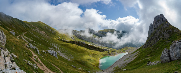 Fototapeta na wymiar Rofan Wanderung in Tirol 