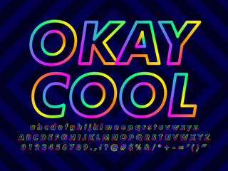 Minimalist Colorful Text Effect