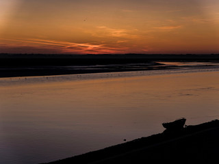 Aube en baie de somme