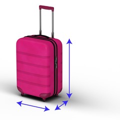 carry-on bag, carry onboard bag, Plastic Luggage, SuitCase