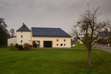 Fototapeta na wymiar Solar roof in Germany