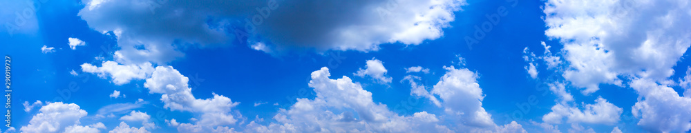 Canvas Prints ฺblue sky with tiny clouds. panorama