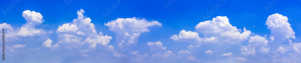 Canvas Prints blue sky with tiny clouds. panorama