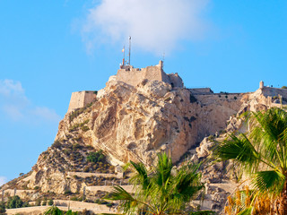 Castle on the hill of Alicante. Spain