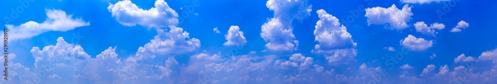 Canvas Prints blue sky with tiny clouds. panorama