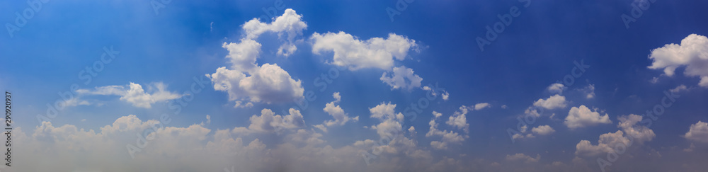 Canvas Prints blue sky with tiny clouds. panorama