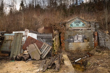 Abandoned iron mine in Nizna Slana, Sovakia