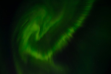 aurora forming a heart shape in the sky