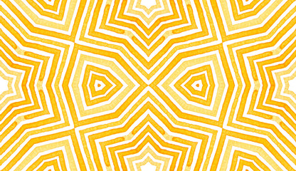 Orange Geometric Watercolor. Amazing Seamless Patt