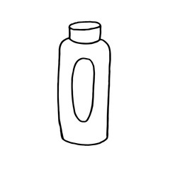 Hand drawn Cosmetic tools. Cosmetology background. Isolated beauty products. Facial cosmetics. Makeup. Lipstick. Eye lash. Mascara. Brush. Glamour vector illustration. Design make up pack. Toiletry.