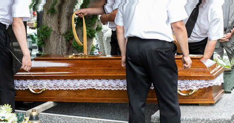 funeral ceremonies, coffin in morgue , coffin in funeral